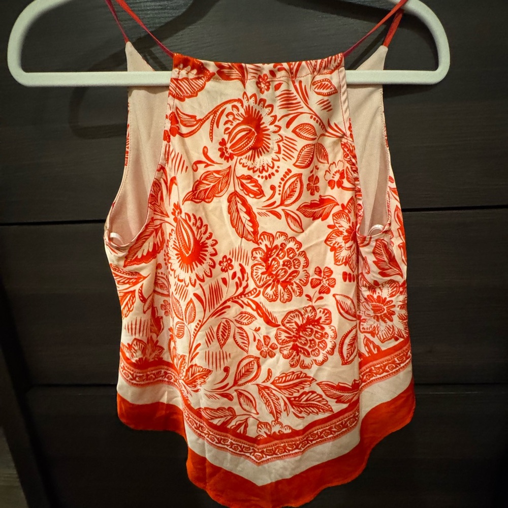 Bwear Red and White Floral Camisole